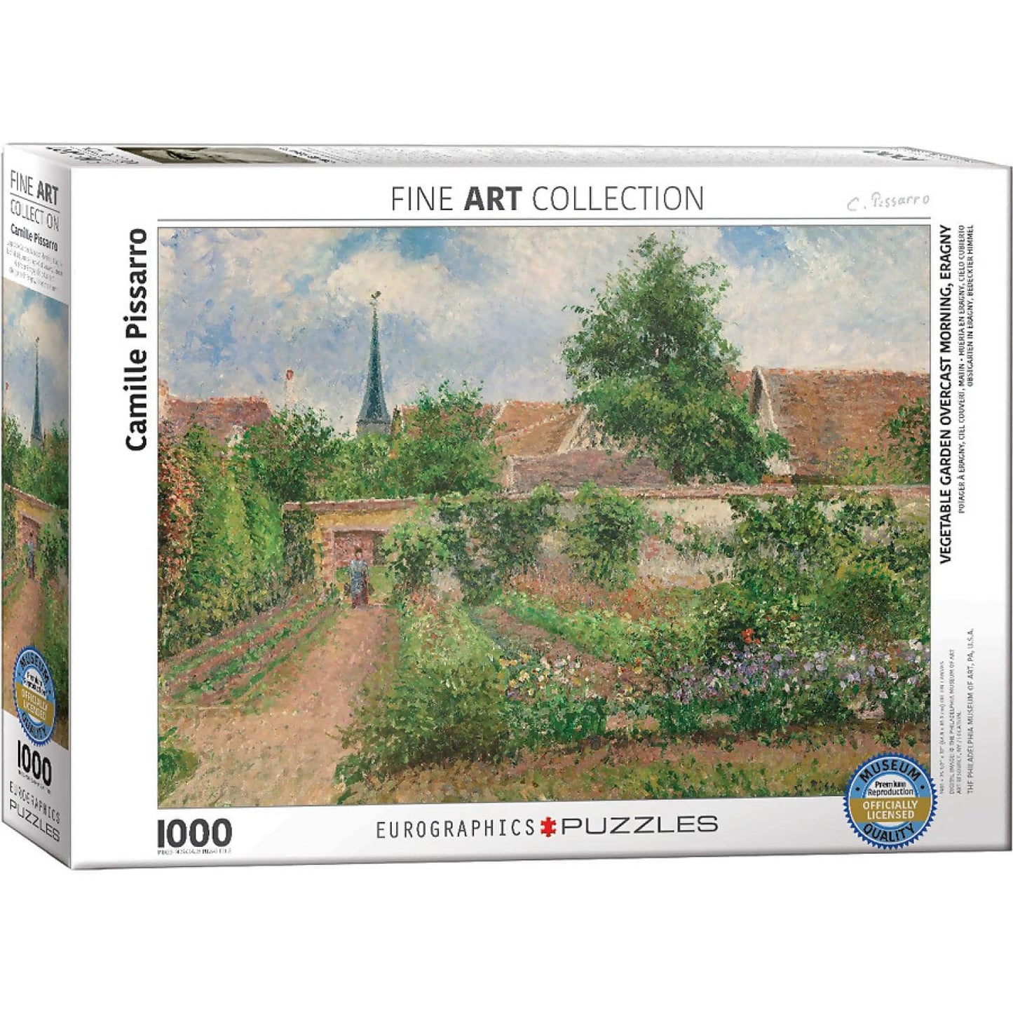 Eurographics - Vegetable Garden Overcast Morning Eragny By Camille Pissarro - Jigsaw Puzzle 1000 Pieces