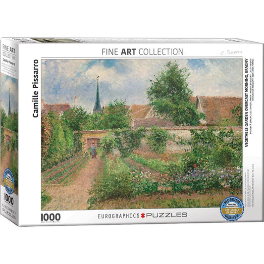 Eurographics - Vegetable Garden Overcast Morning Eragny By Camille Pissarro - Jigsaw Puzzle 1000 Pieces