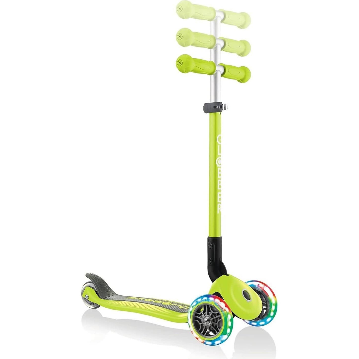 Globber - Primo Foldable Scooter Lights Lime Green