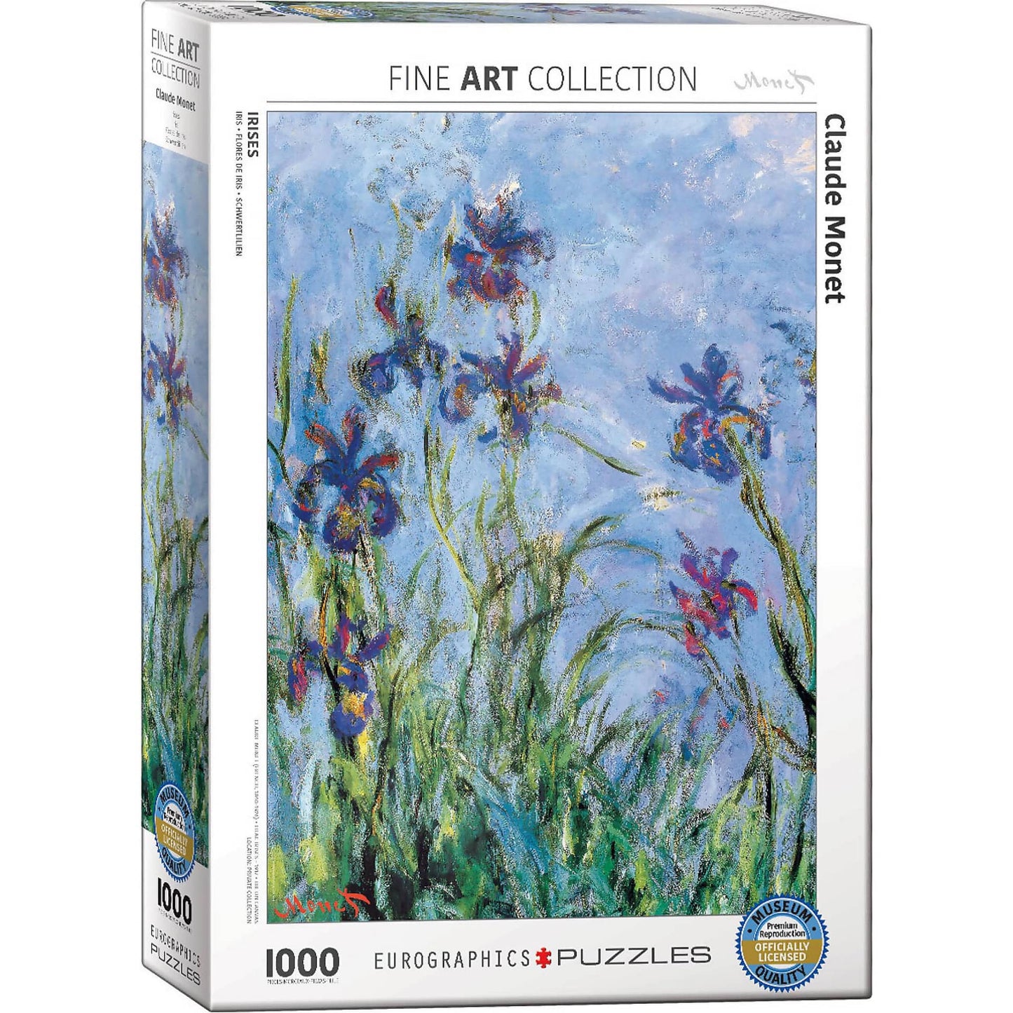 Eurographics - Irises By Claude Monet - Jigsaw Puzzle 1000 Pieces