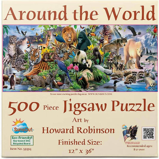 Sunsout - Around The World By Howard Robinson - Jigsaw Puzzle 500 Pieces