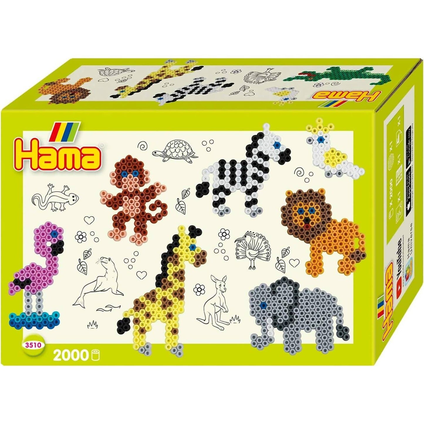 Hama - Zoo Animals Hama Beads Box Set 2000 Beads