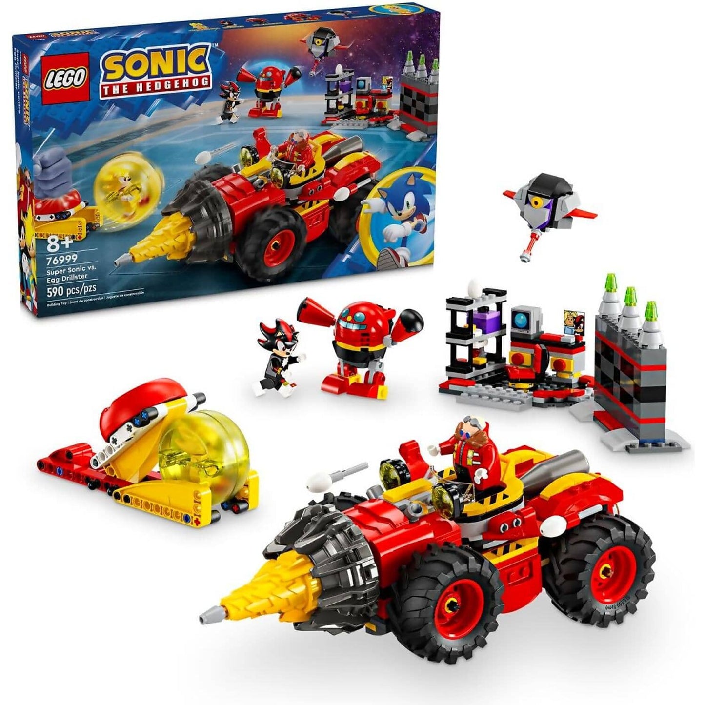 LEGO 76999 Super Sonic vs. Egg Drillster - Sonic the Hedgehog