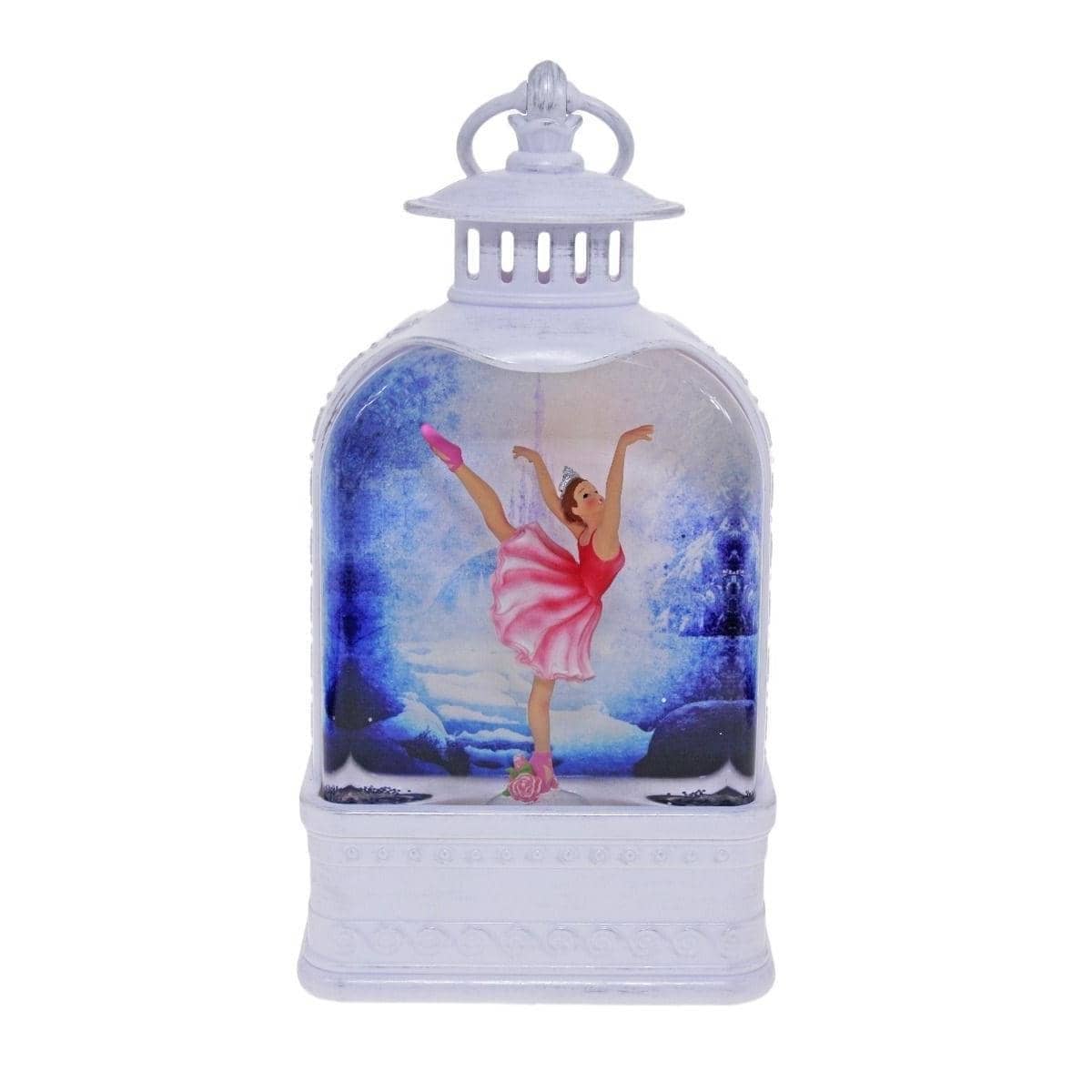 Cotton Candy - Lantern Ballerina Medium - Glitter Light-Up Collectable