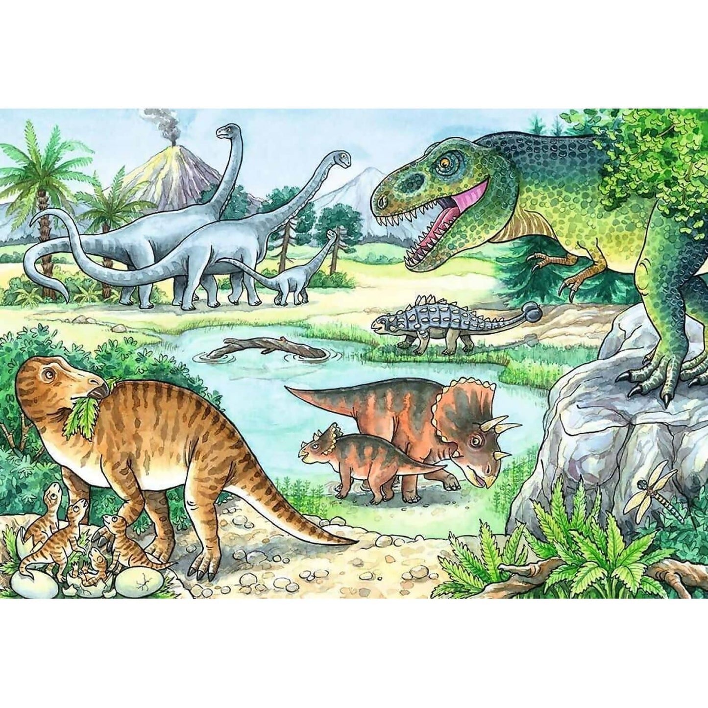Ravensburger - Dinosaurs Of Land And Sea Jigsaw Puzzle 2 X 24pc