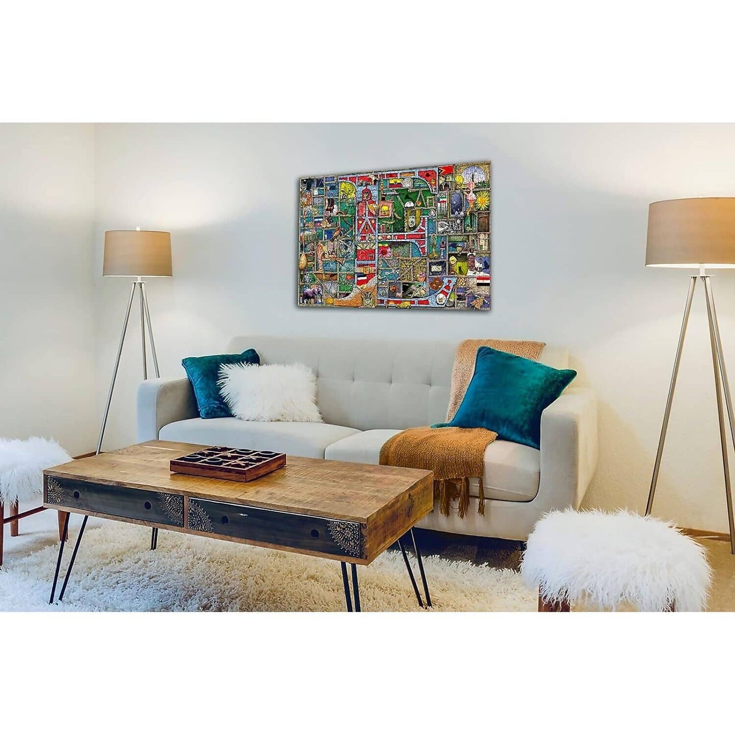 Ravensburger - Awesome Alphabet - E Is For - Jigsaw Puzzle 1000 Pieces