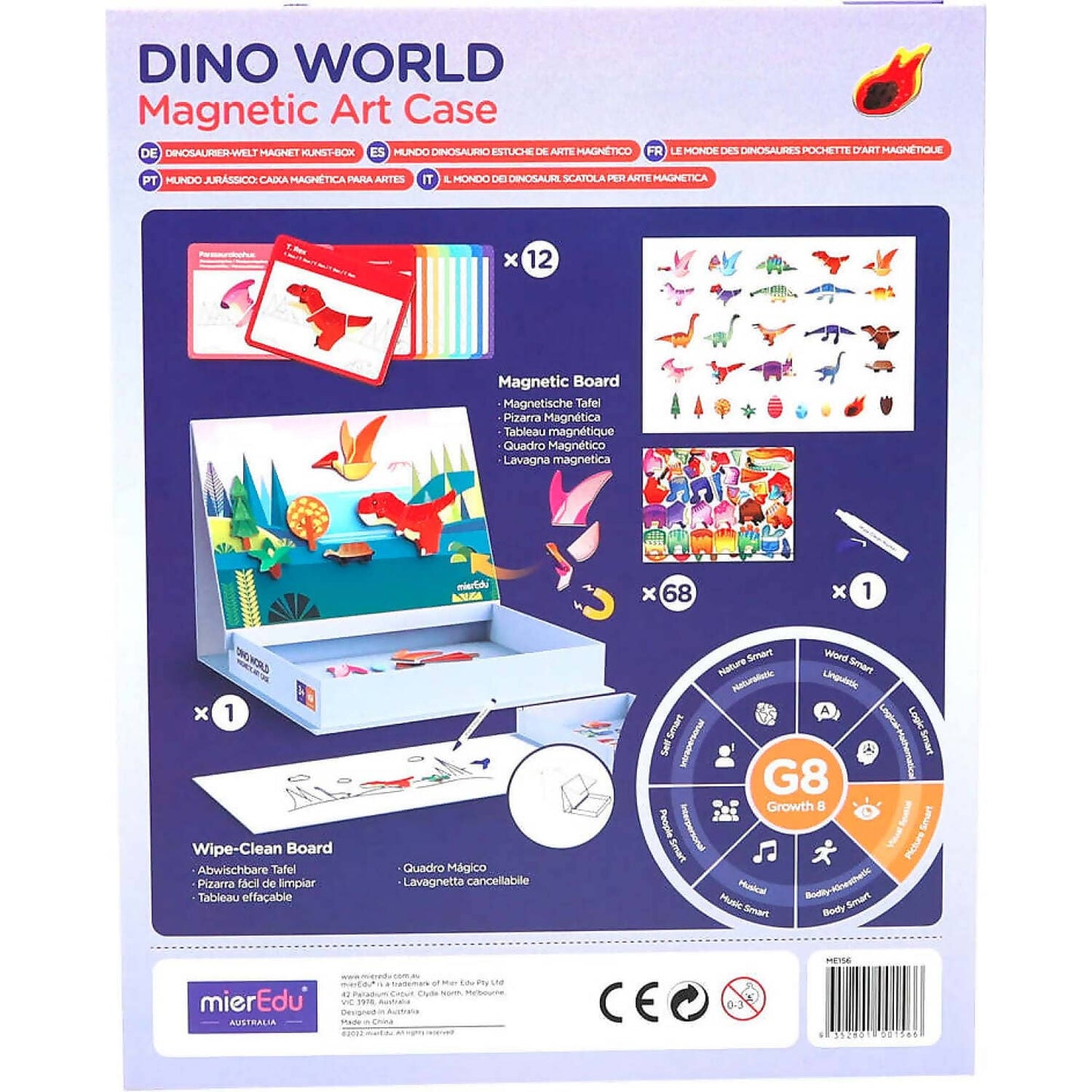 Mieredu - Magnetic Art Case Dino World