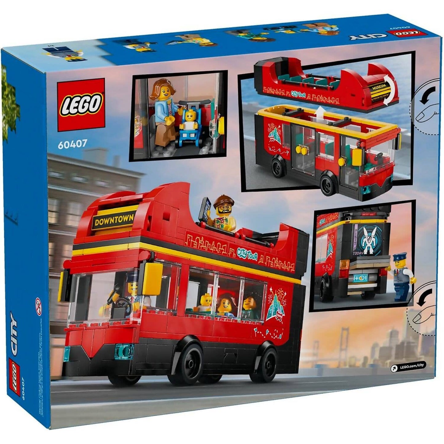 LEGO 60407 Red Double-Decker Sightseeing Bus - City