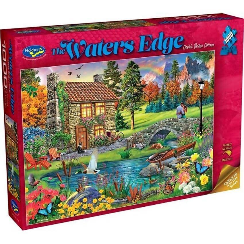 Holdson - The Waters Edge - Cobble Bridge Cottage Jigsaw Puzzle 1000 Pieces