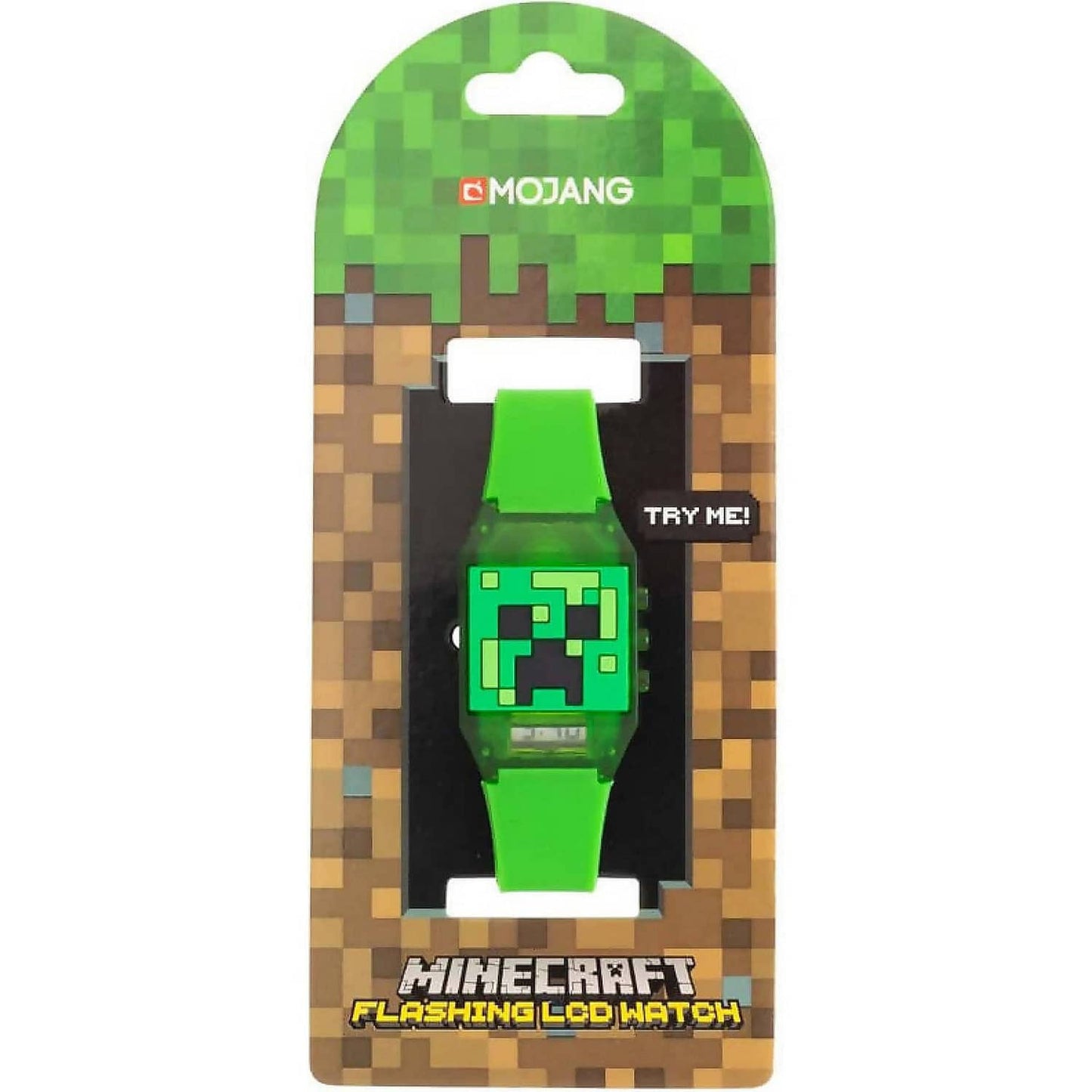 Digital Lcd Light Up Watch - Minecraft - You Monkey