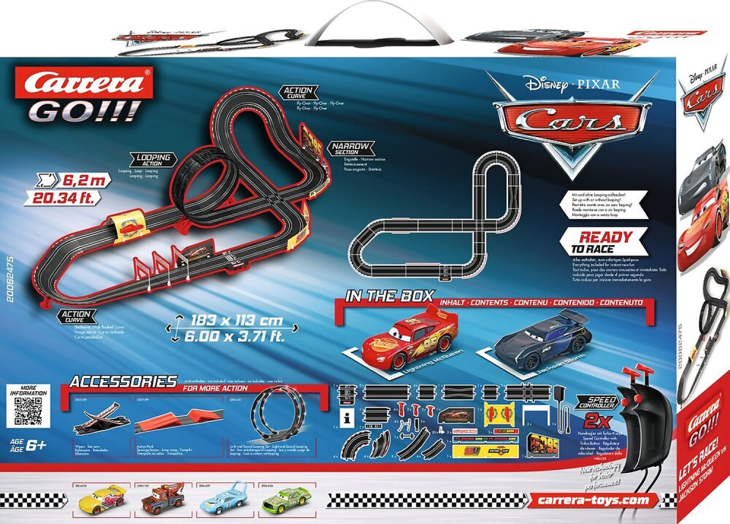 Carrera - Go Disney·pixar Cars - Let's Race! 6.2mt