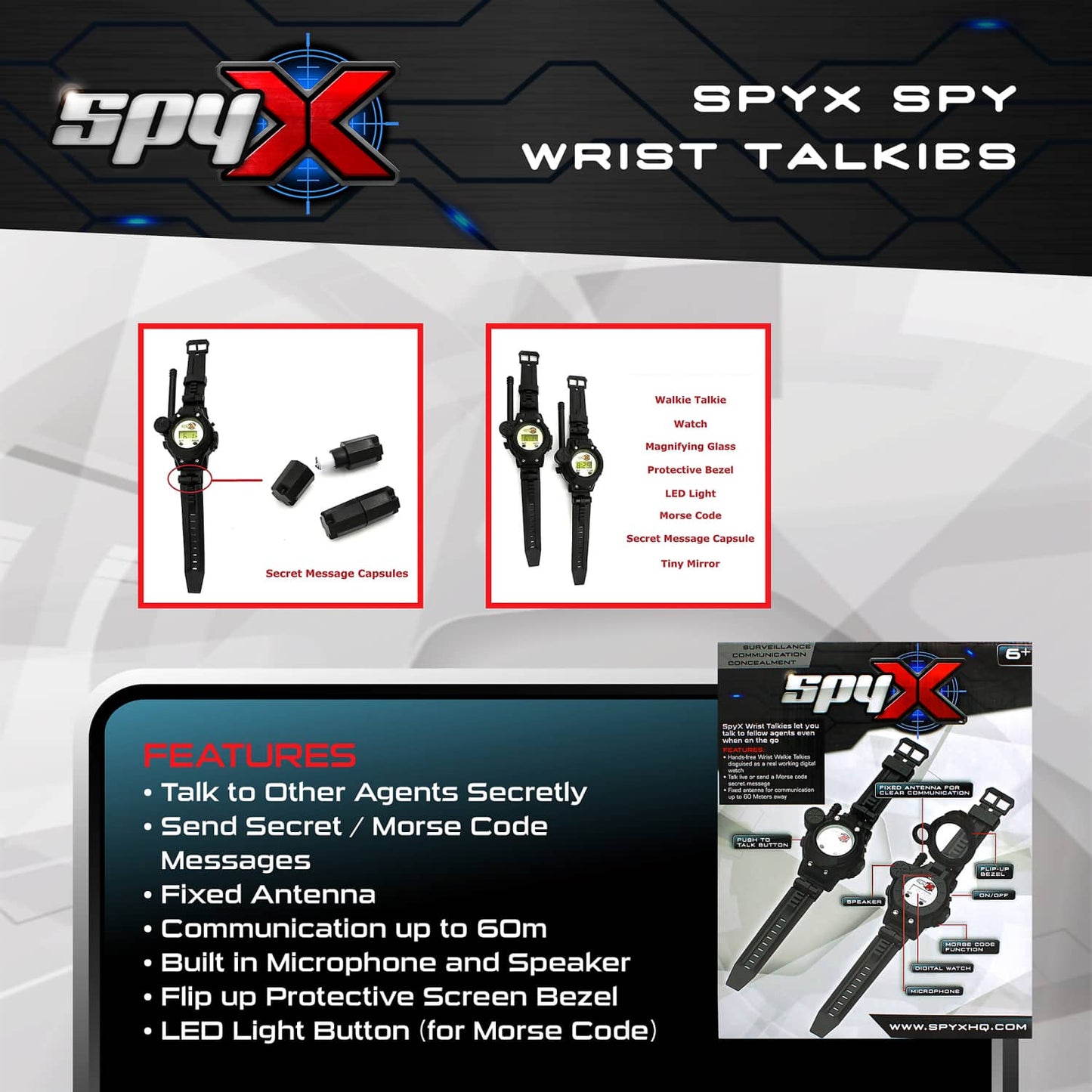SpyX - Spy Wrist Talkies