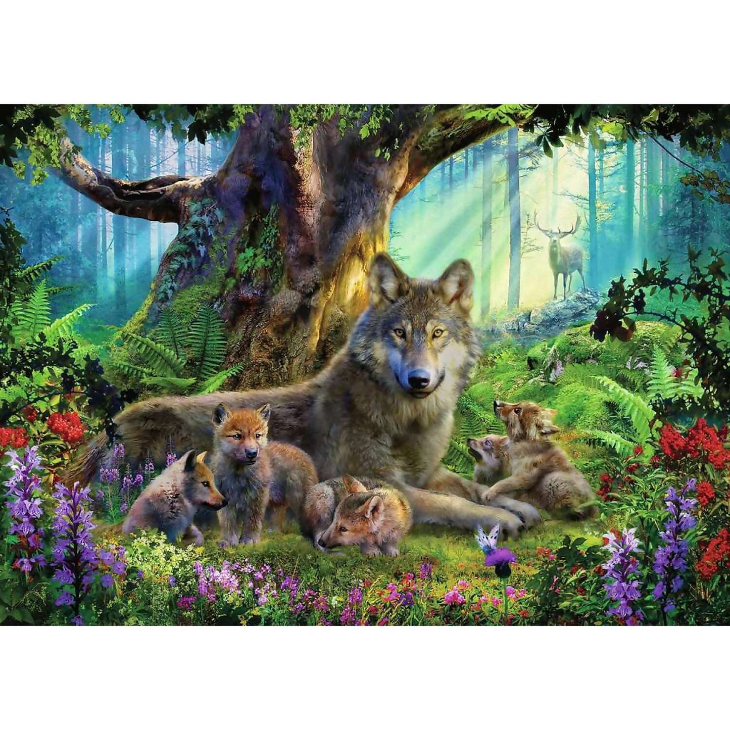 Ravensburger - Wolves In Forest Jigsaw Puzzle 1000 Pieces