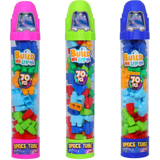 Build Me Up - Maxi Space Tube 70 Pieces 70pce 1 X Assorted Styles (chosen At Random)