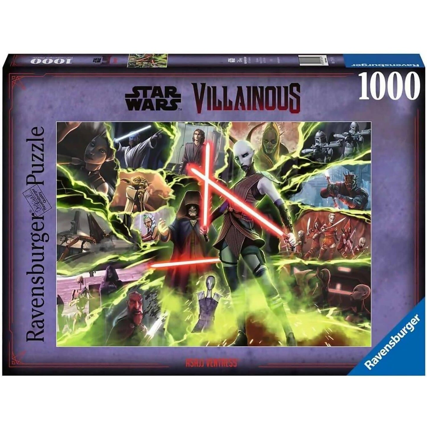 Ravensburger - Star Wars Villainous: Asajj Ventress Jigsaw Puzzle 1000 Pieces