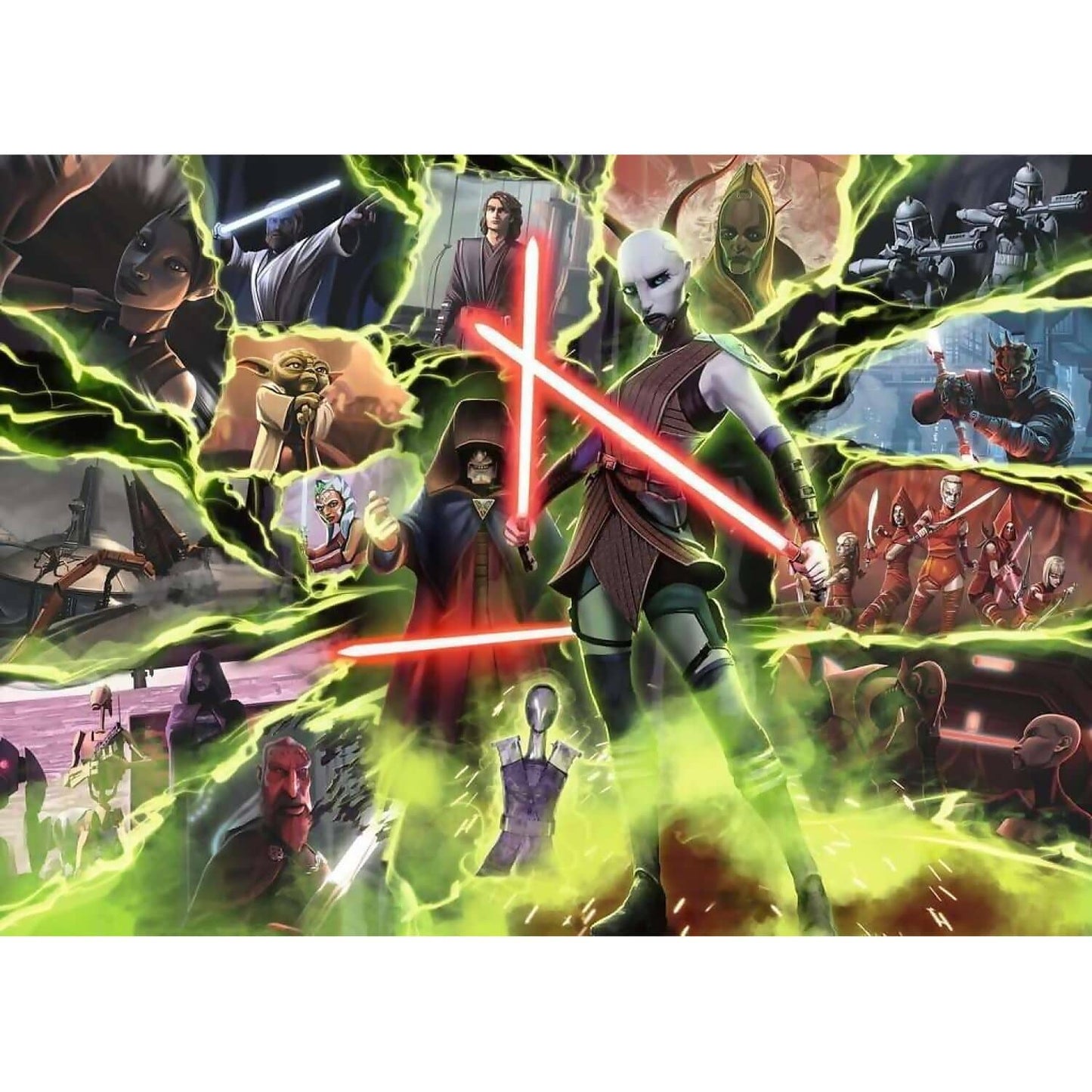 Ravensburger - Star Wars Villainous: Asajj Ventress Jigsaw Puzzle 1000 Pieces
