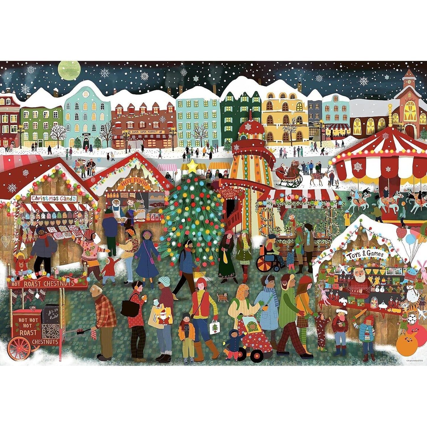 Ravensburger - Christmas Market Jigsaw Puzzle 1000 Pieces