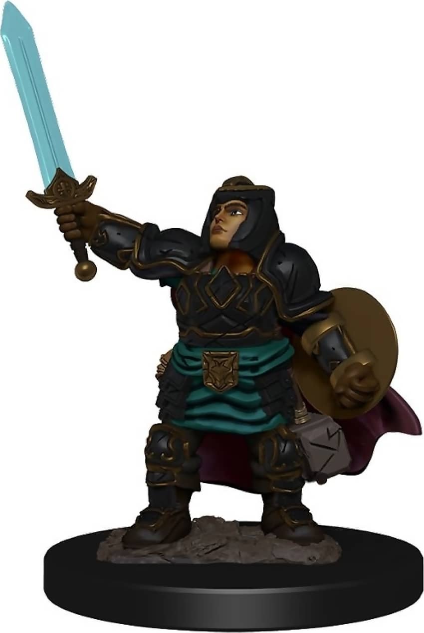 Dungeons & Dragons - Premium Dwarf Paladin Female Miniature
