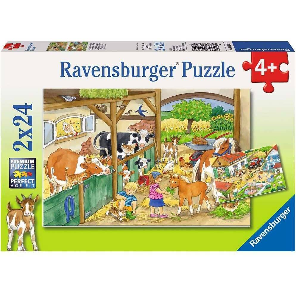 Ravensburger - Merry Happy Country Life Jigsaw Puzzle 2x24 Pieces