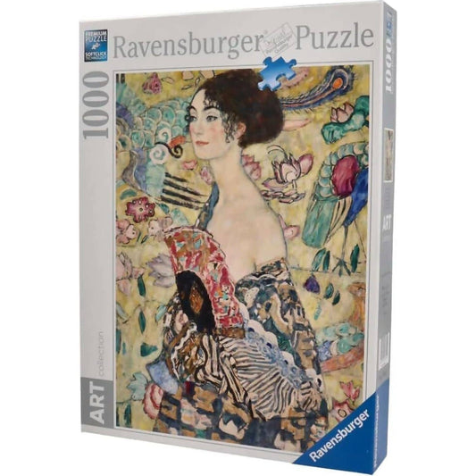 Ravensburger - Art Collection Gustav Klimt: Lady With A Fan Jigsaw Puzzle 1000 Pieces