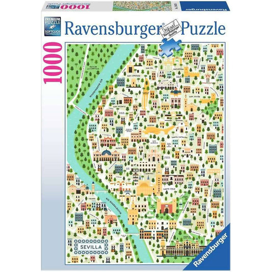 Ravensburger - Map Of Seville Jigsaw Puzzle 1000 Pieces