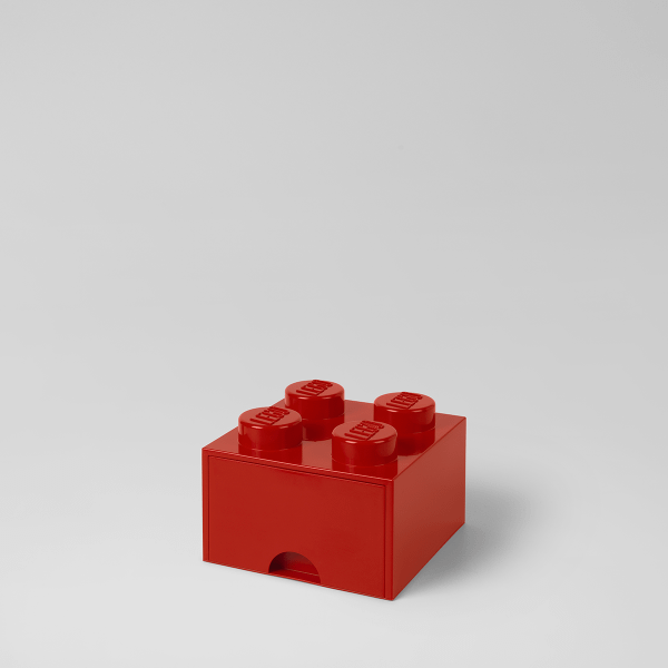 LEGO Storage Brick Drawer 4 (1 Drawer) Red 4005 - Room Copenhagen