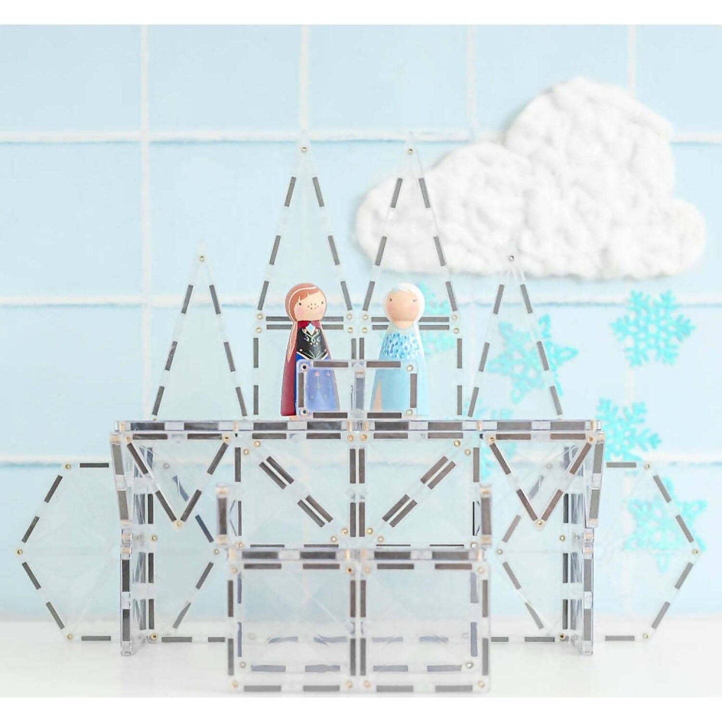 Connetix - Magnetic Tiles Clear Pack 34pc