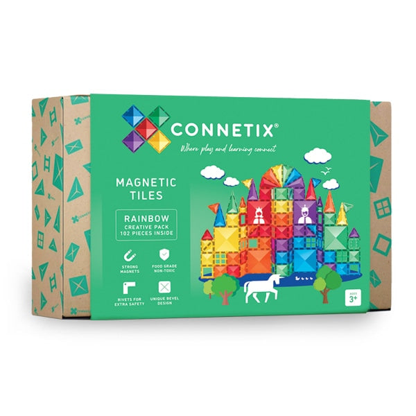 Connetix - Magnetic Tiles Rainbow Creative Pack 102pc