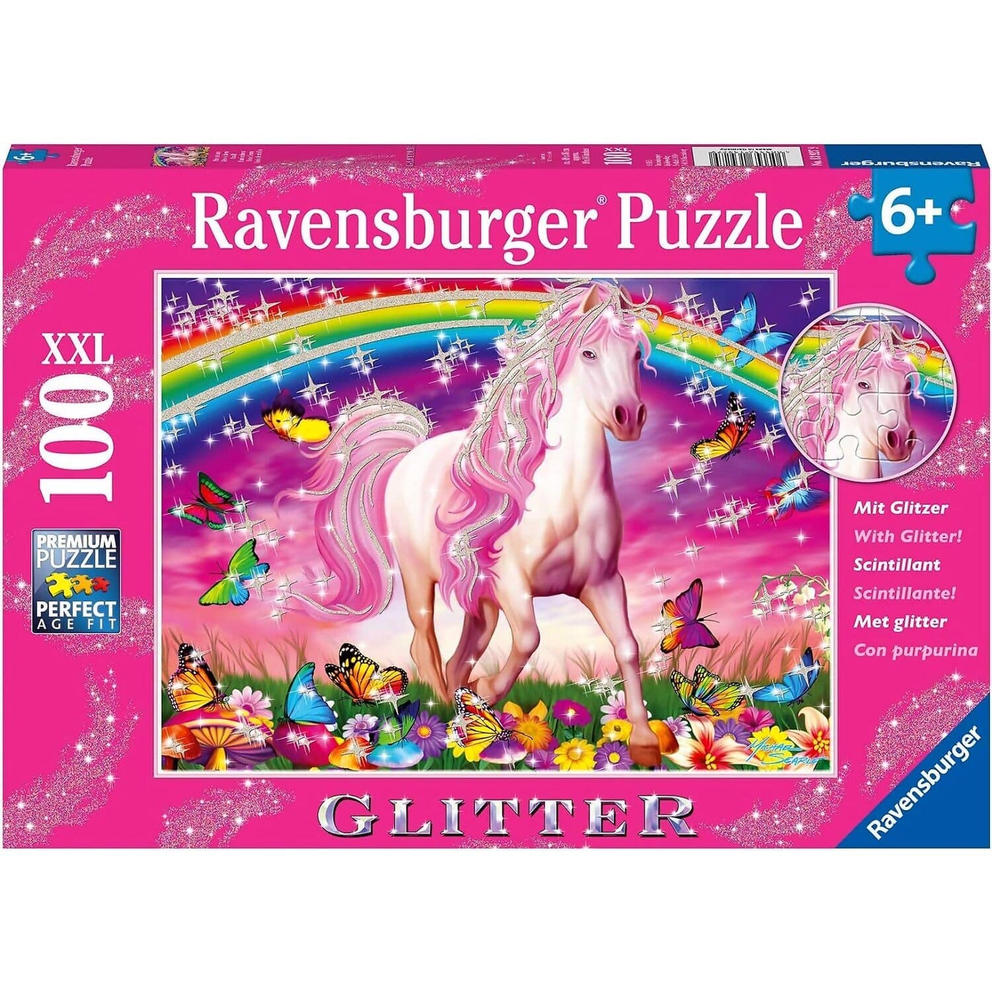 Ravensburger - Horse Dream Glitter Jigsaw Puzzle Xxl 100 Pieces