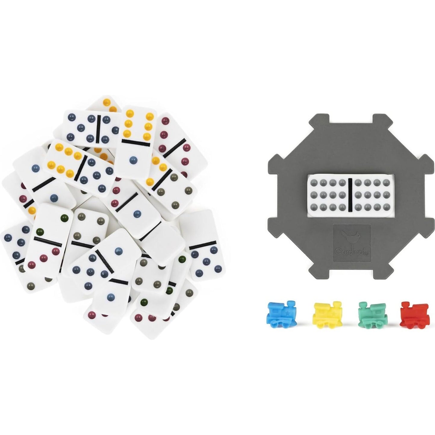Cardinal Classics - Double-Twelve Coloured Dominoes - Spin Master