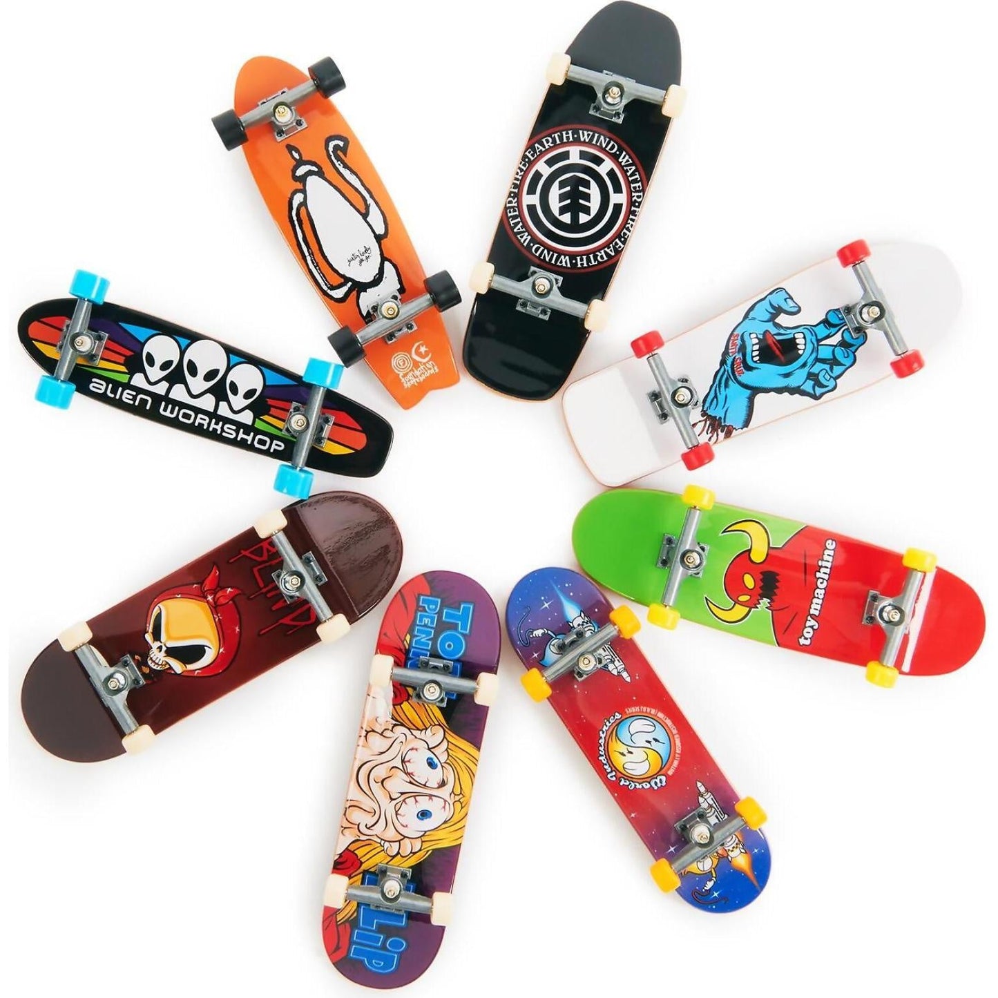 Tech Deck - 25th Anniversary 8-pack Fingerboards With Exclusive Figure Collectible And Customizable Mini Skateboards - Spin Master