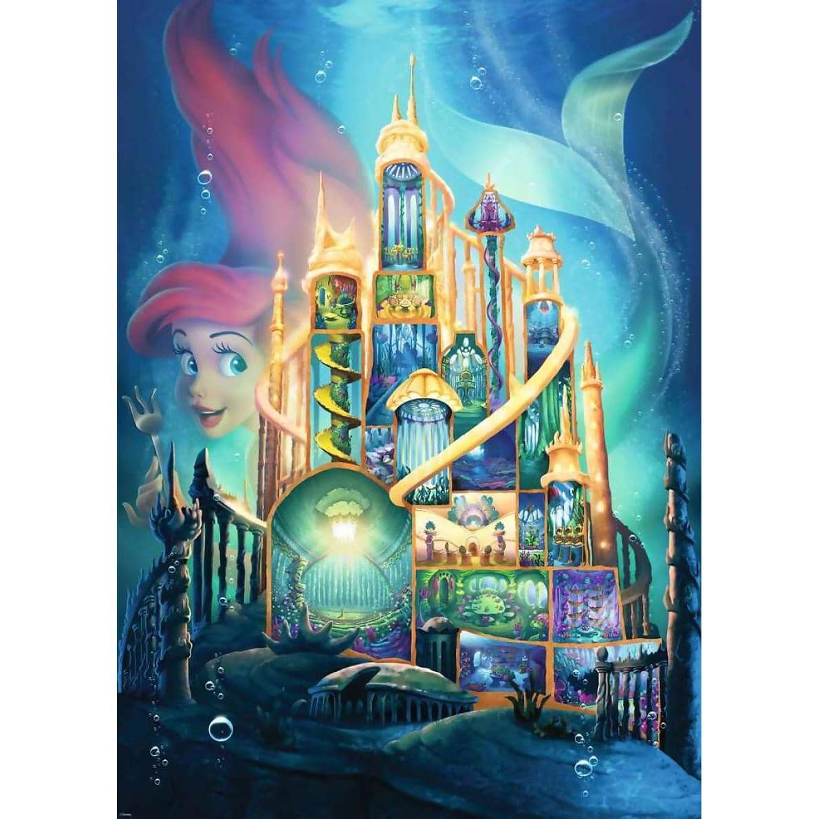 Ravensburger - Disney Castles Ariel Jigsaw Puzzle 1000 Pieces