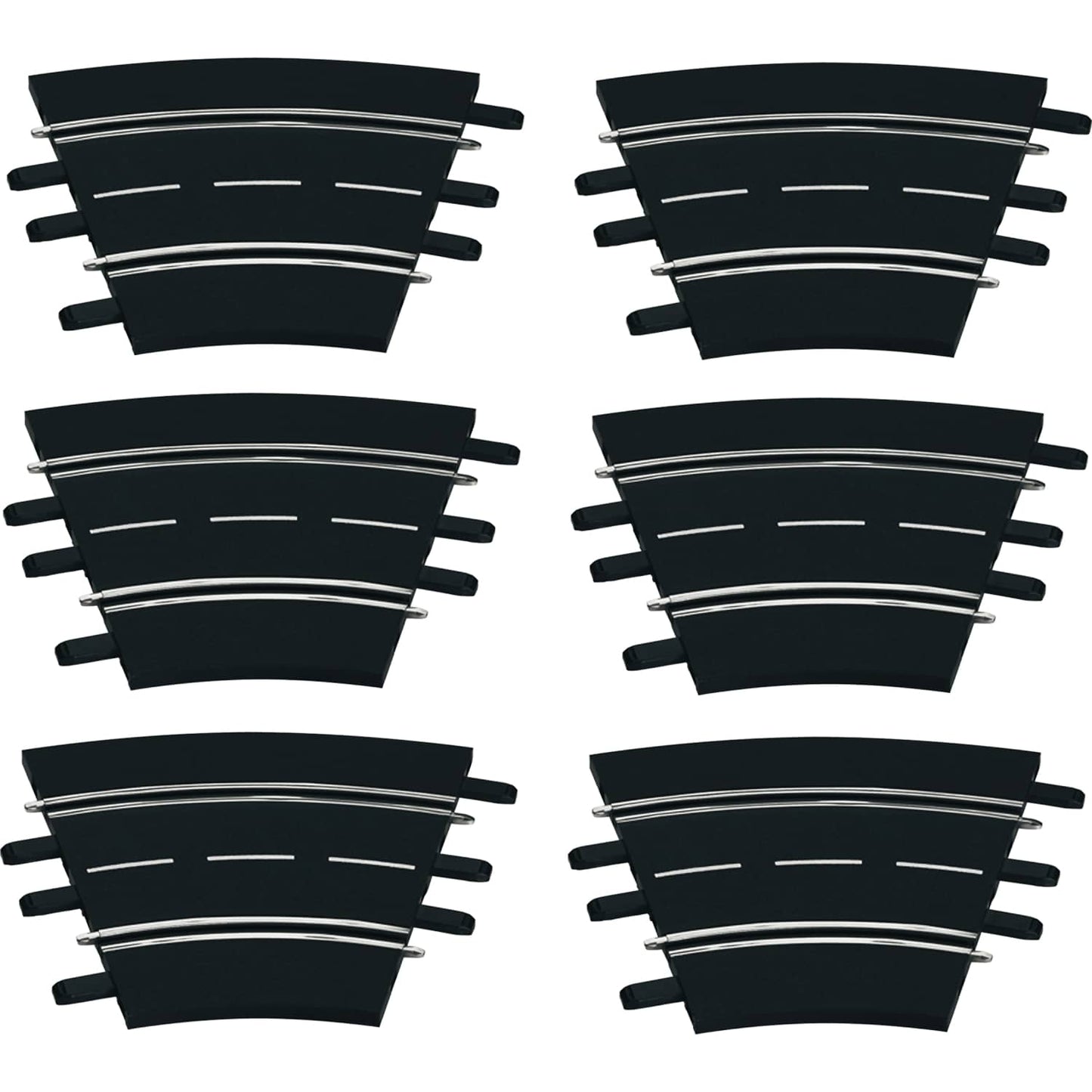 Carrera Digital 1:32 Accessories - Curve Track 1/30° 6 x track sections corner set 30 degrees each - Slot Car Track Accessories also Suits 1:24 & Evolution