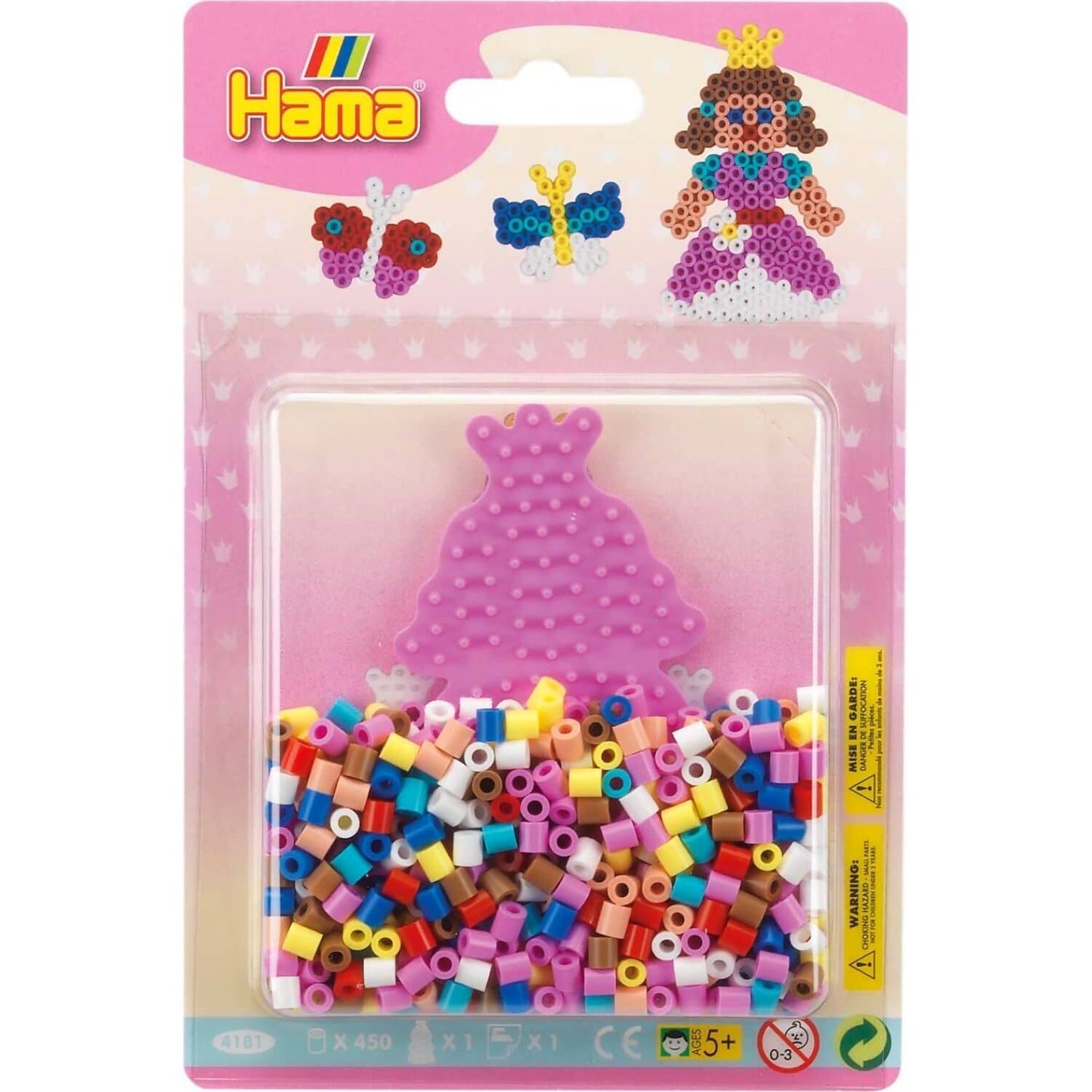 Hama - Hama Beads Small Blister Pack Pink Princess 450 Beads