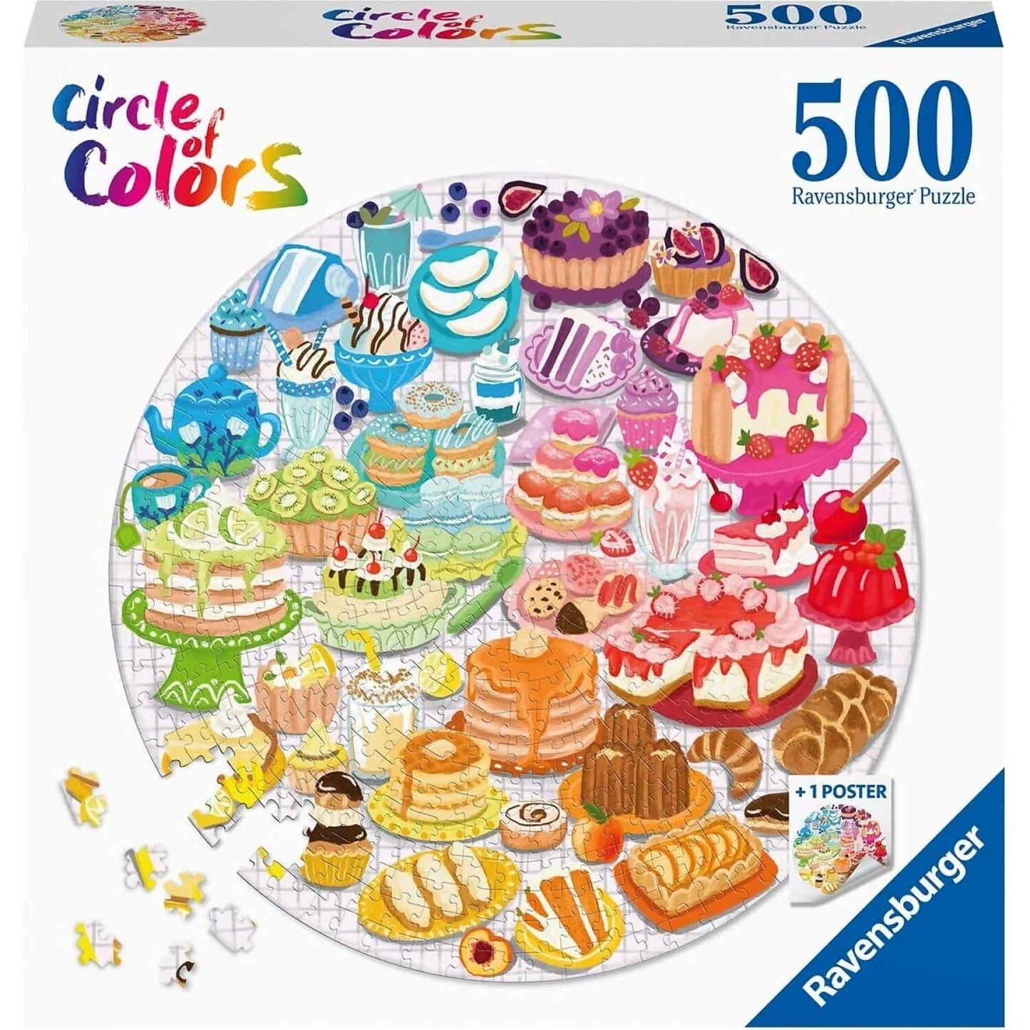 Ravensburger - Circle Of Colors Desserts Jigsaw Puzzle 500 Pieces