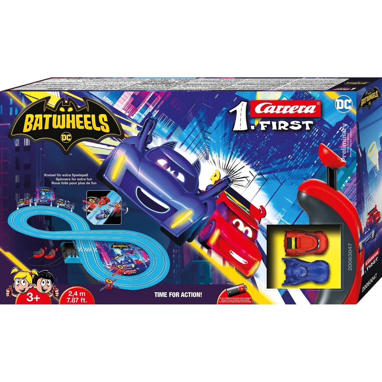 Carrera First - Batwheels Time for Action Slot Car playset