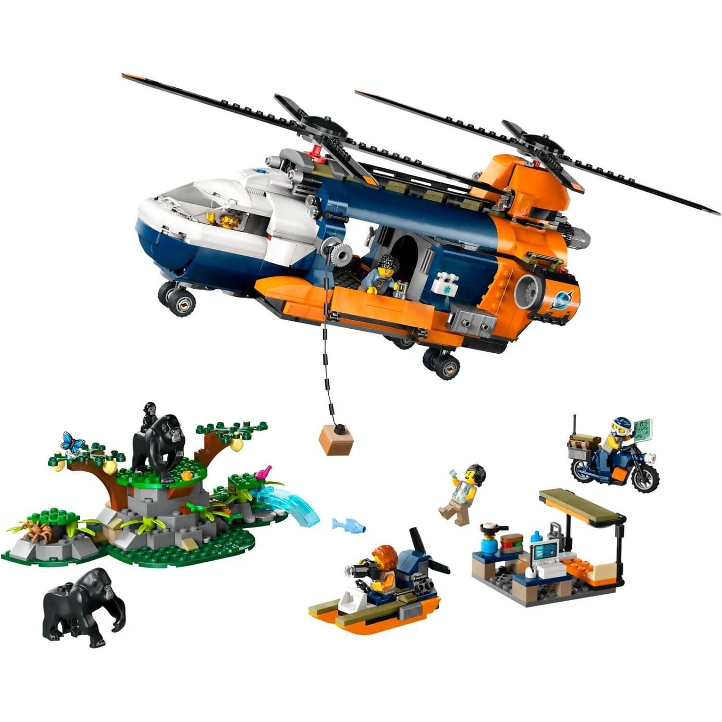LEGO 60437 Jungle Explorer Helicopter at Base Camp - City