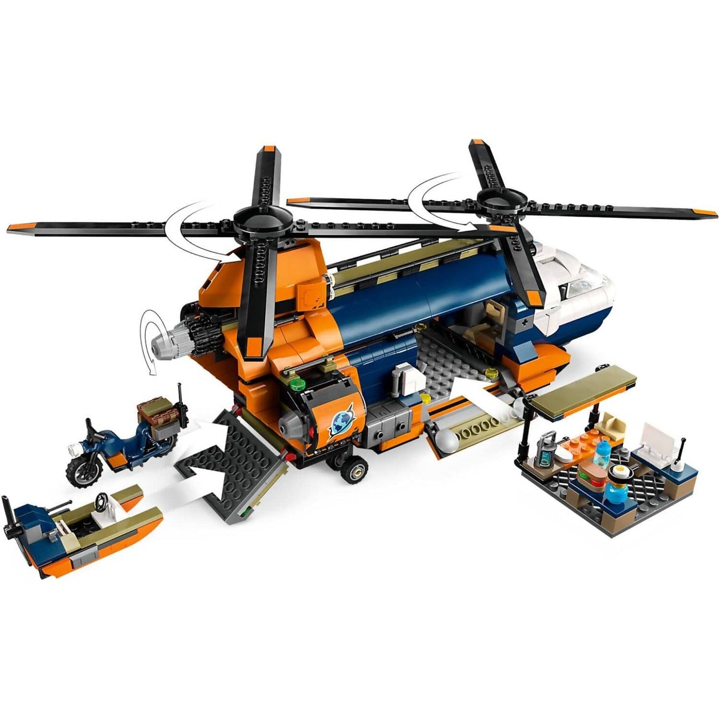 LEGO 60437 Jungle Explorer Helicopter at Base Camp - City
