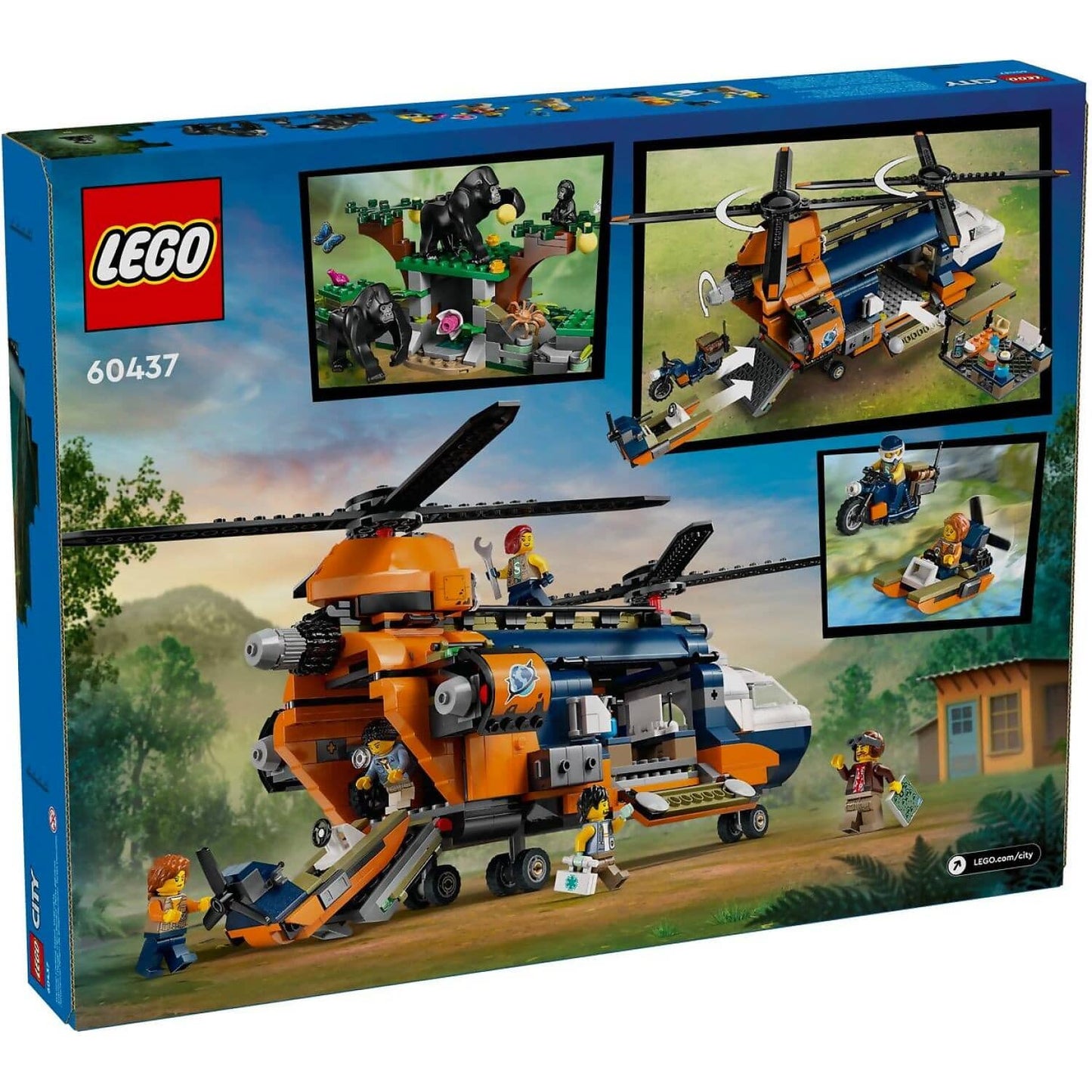 LEGO 60437 Jungle Explorer Helicopter at Base Camp - City