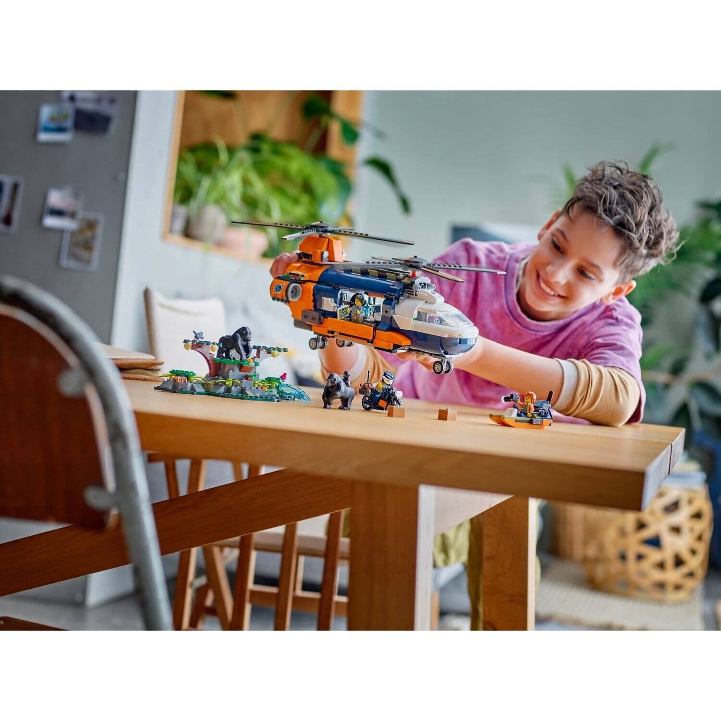 LEGO 60437 Jungle Explorer Helicopter at Base Camp - City