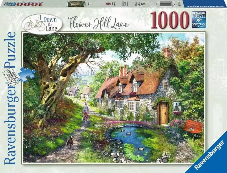 Ravensburger - Flower Hill Lane Jigsaw Puzzle 1000 Pieces