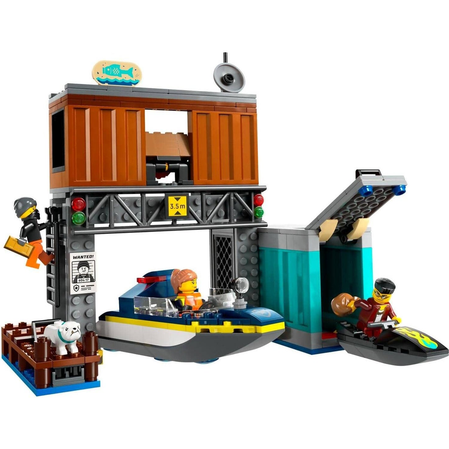 LEGO 60417 Police Speedboat and Crooks Hideout - City