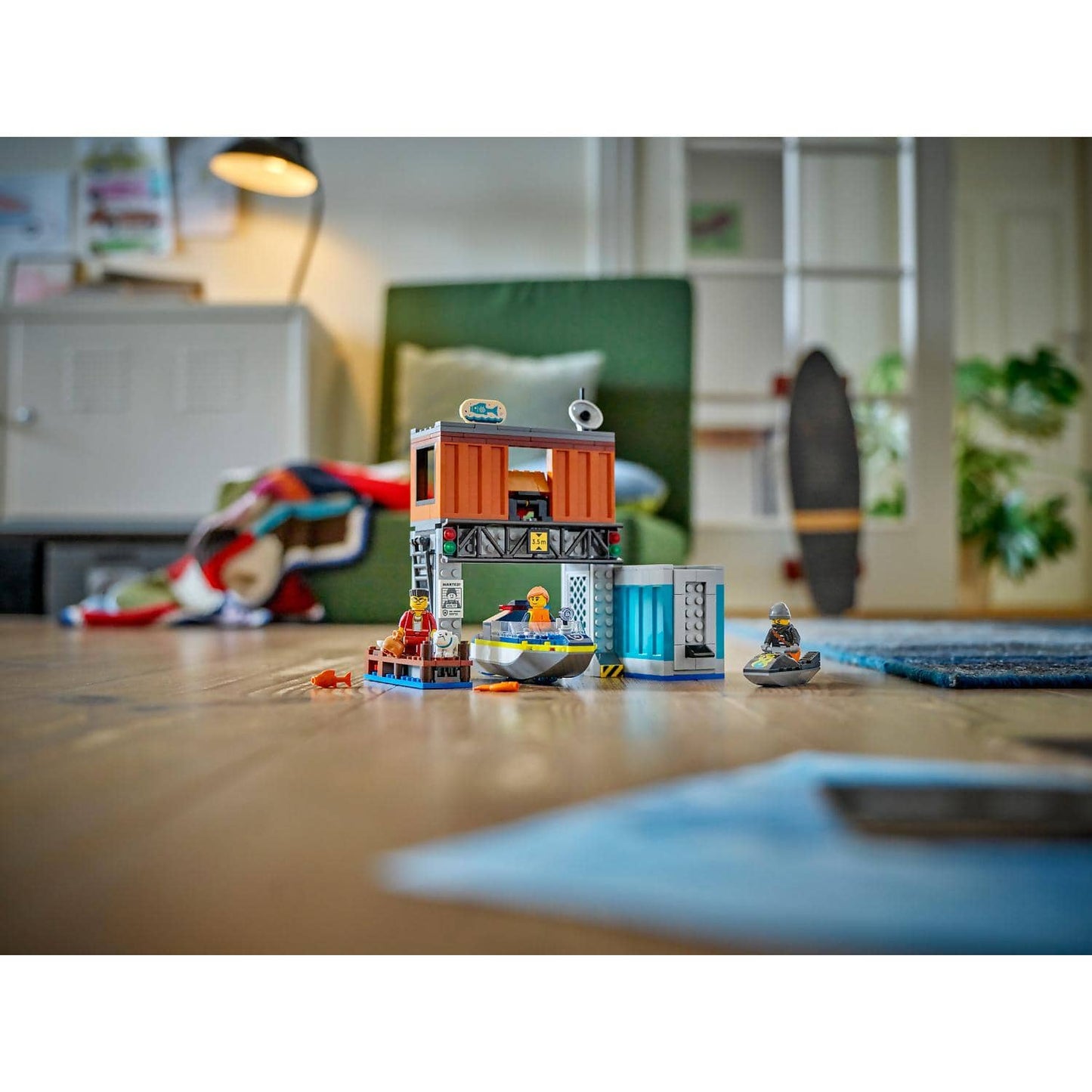 LEGO 60417 Police Speedboat and Crooks Hideout - City