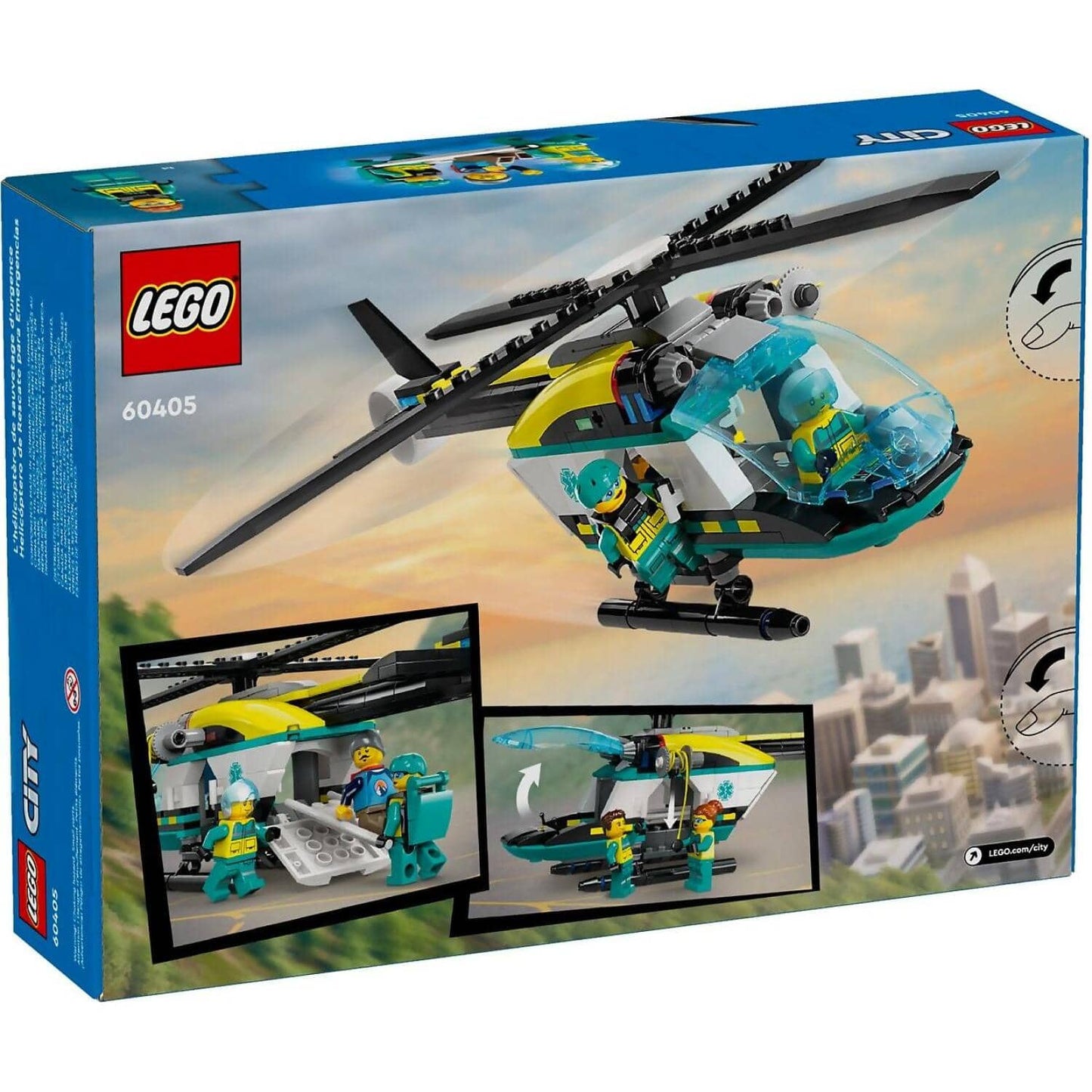 LEGO 60405 Emergency Rescue Helicopter - City