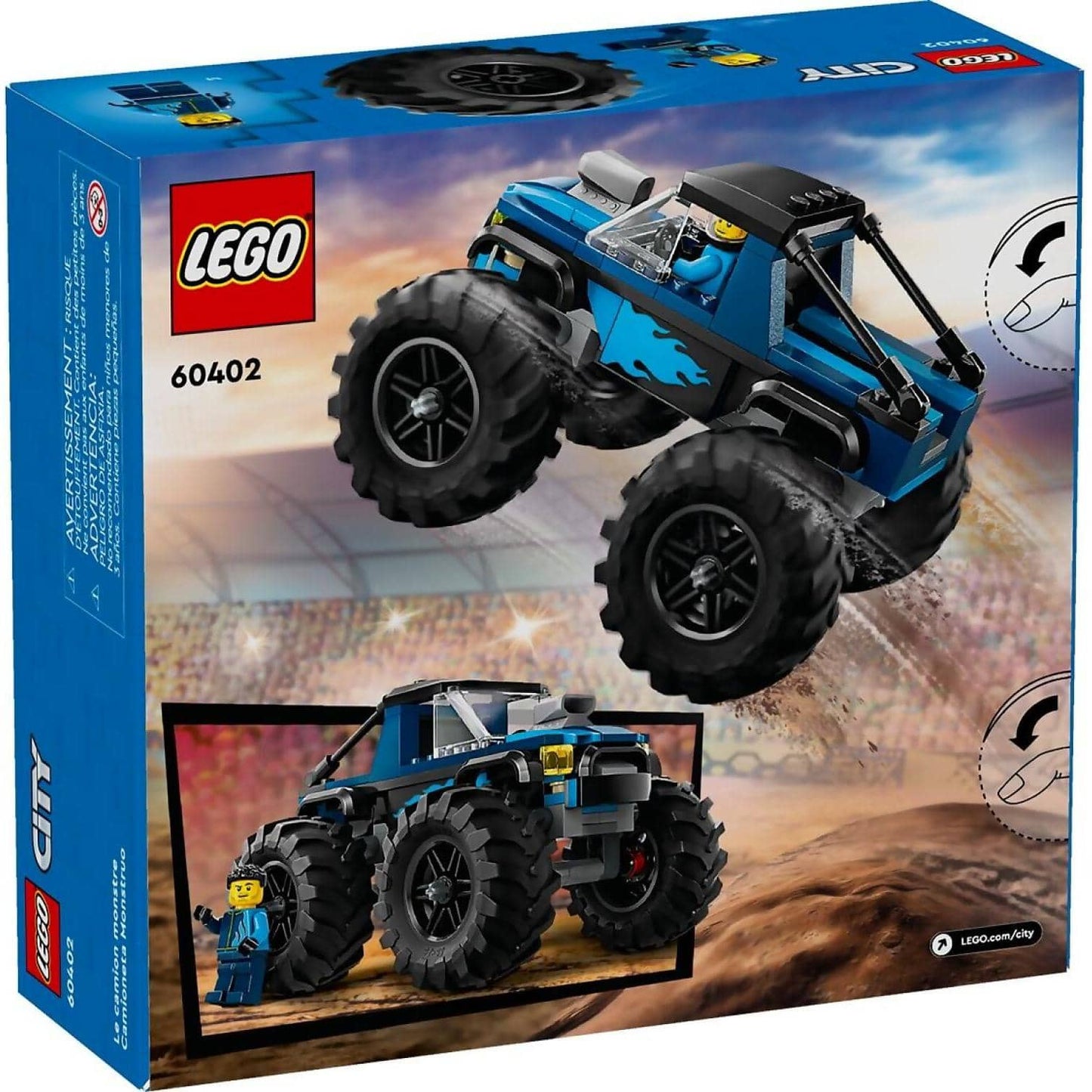 LEGO 60402 Blue Monster Truck - City