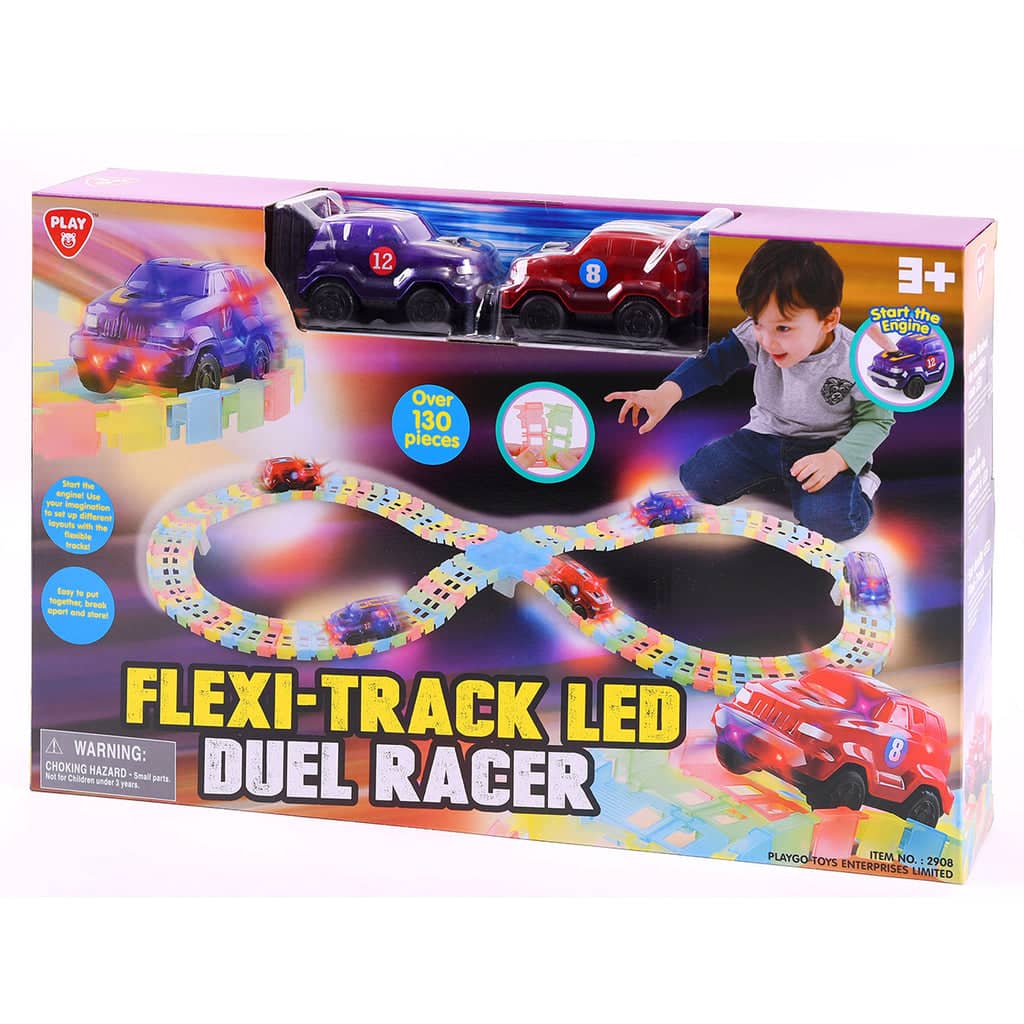 Flexi-track Led Duel Racer 130 Pieces Playgo Toys Ent. Ltd.