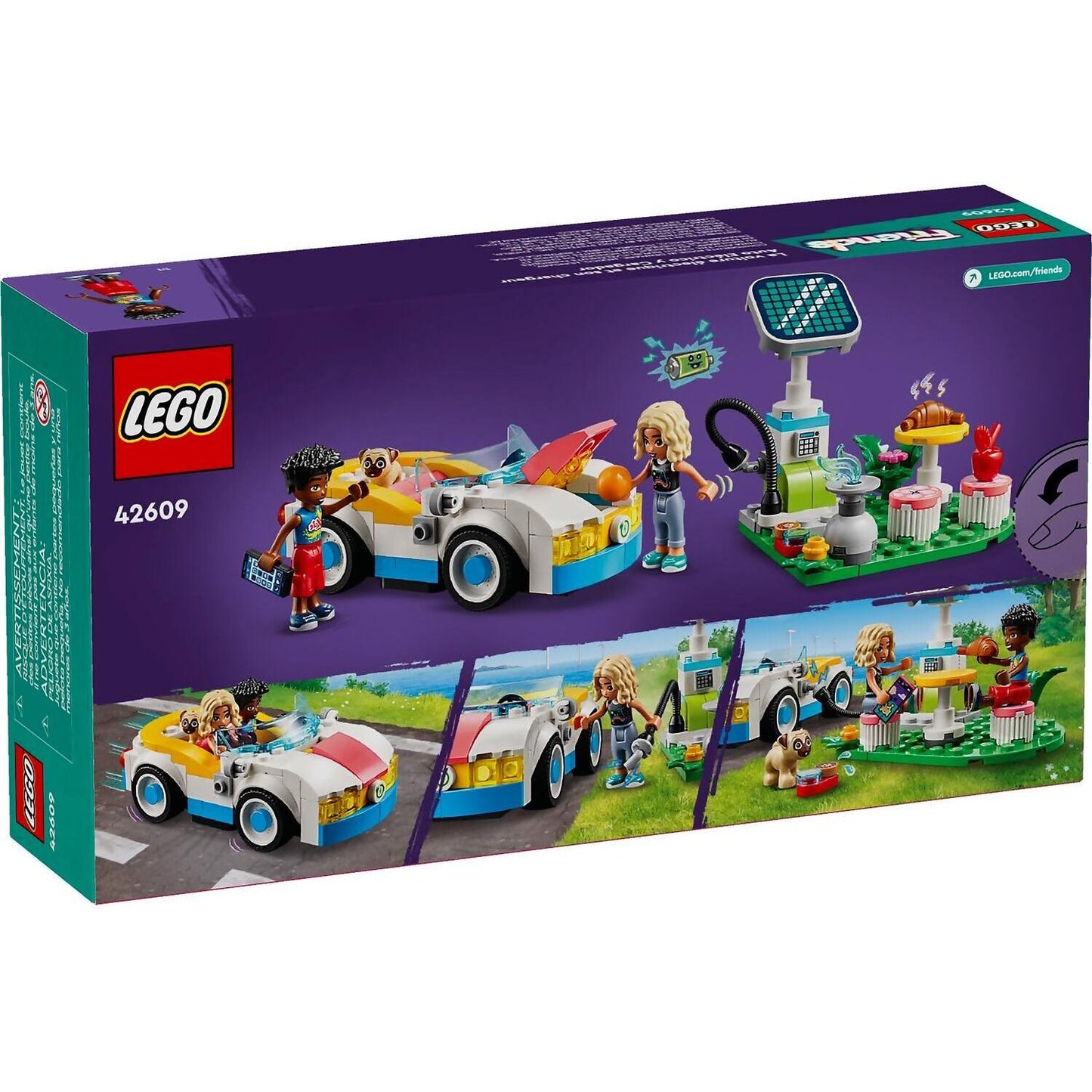 LEGO 42609 Electric Car and Charger - Friends