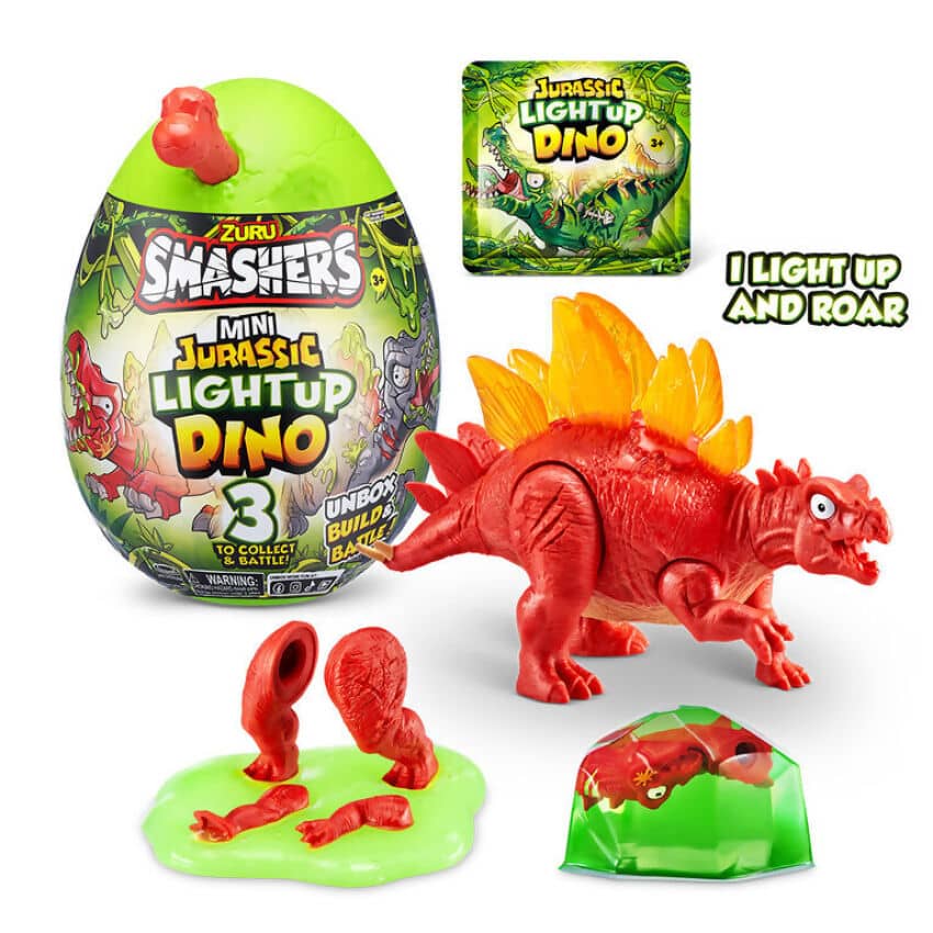 Zuru - Smashers Mini Jurassic Light Up Dino Egg Surprise - Assorted Styles (chosen At Random)