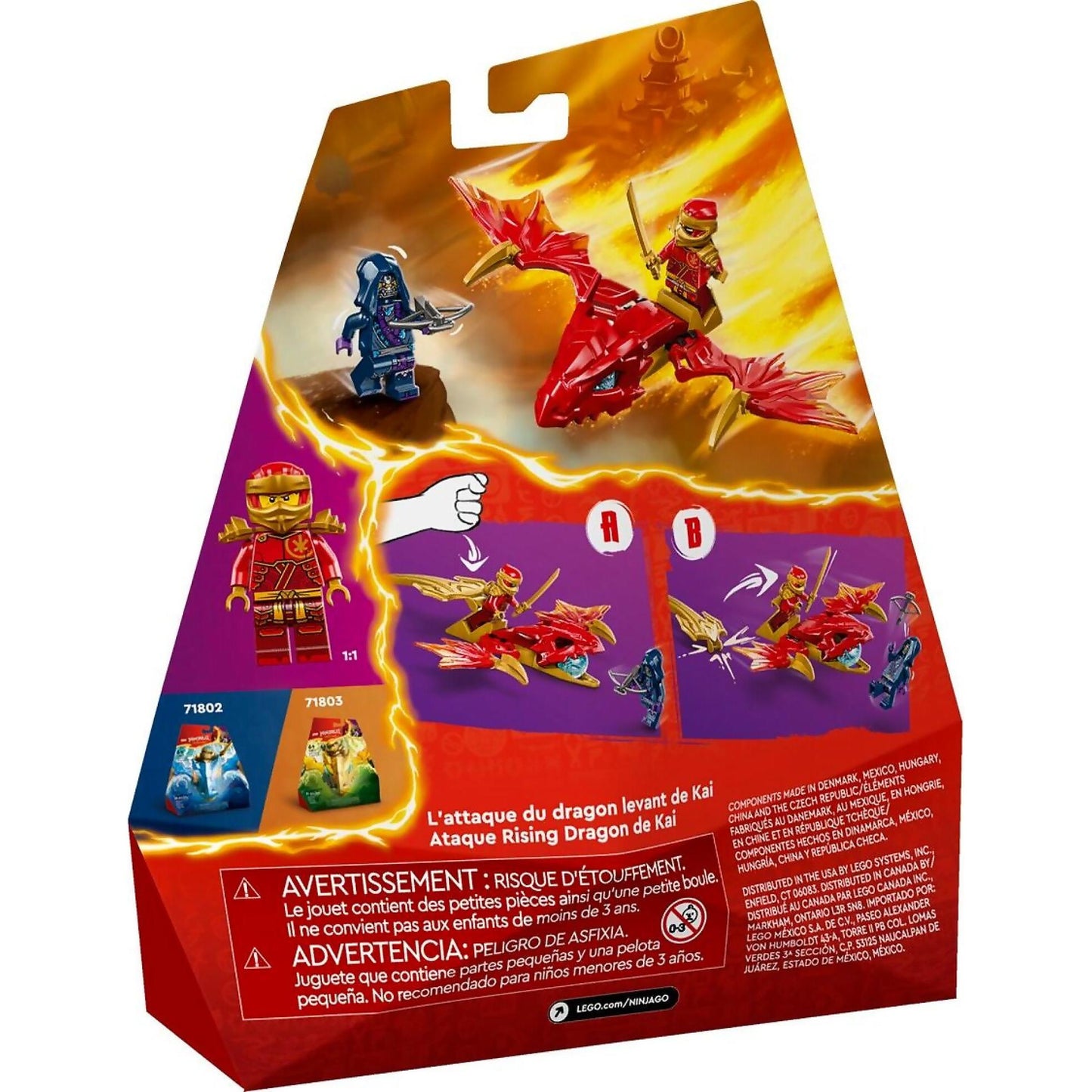 LEGO 71801 Kai's Rising Dragon Strike - Ninjago