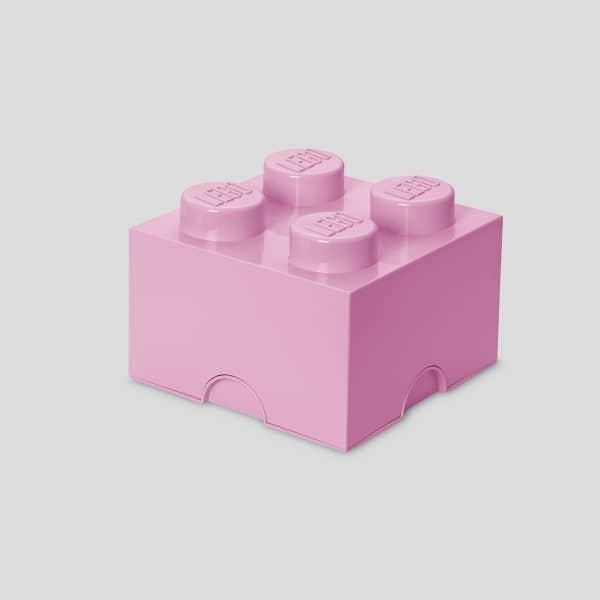 LEGO  Storage Brick 4 Light Pink 4003 - Room Copenhagen